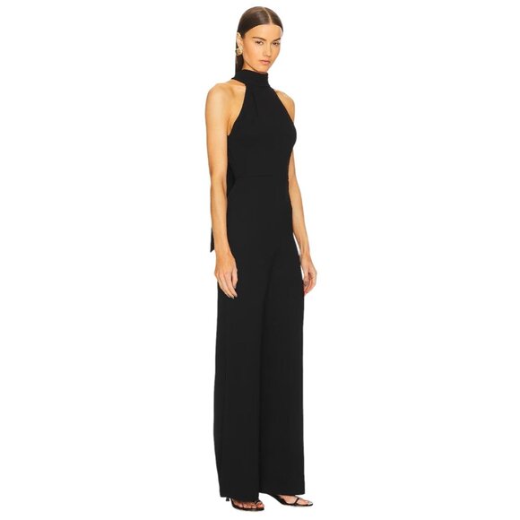 SANS FAFF Taylor Tie Back Jumpsuit in Black XSmall New Womens Dressy One Piece - Picture 3 of 13
